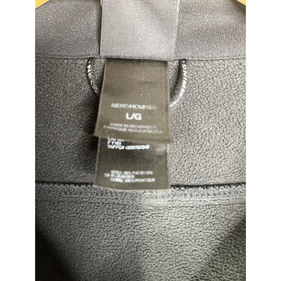 The North Face Jacket Mens Size L Black Zip Pleated Coat with Fleece Lining Apex - Picture 5 of 9